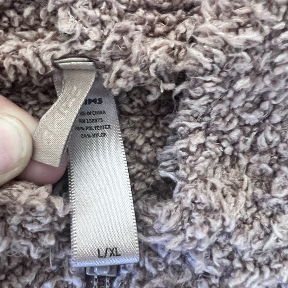 Skims Cozy Knit Loungewear Hoodie L/XL & Wide Leg Pants S\M Set Rose Clay - Picture 4 of 10